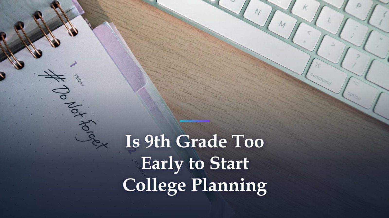 Is 9th Grade Too Early to Plan for College? Where the Record Starts