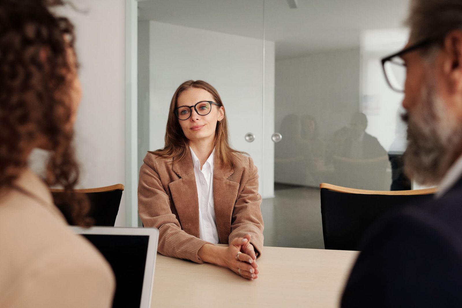 Student preparing for a college interview